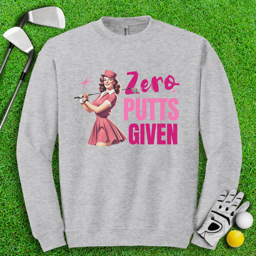Zero Putts Given Crewneck - TeeHee Golf Gear