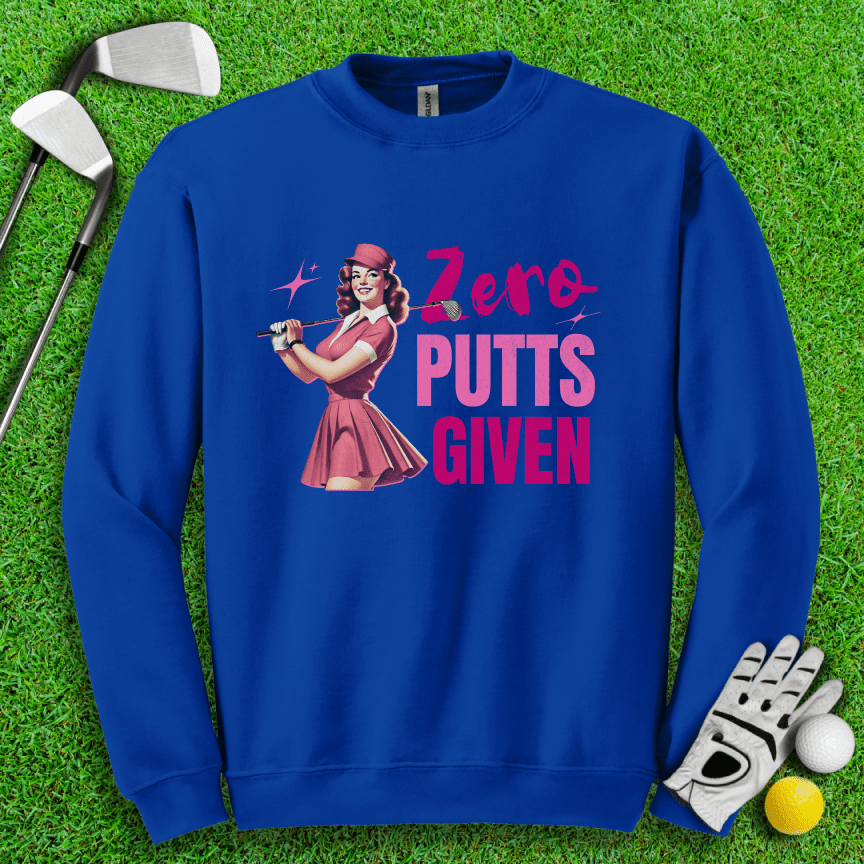 Zero Putts Given Crewneck - TeeHee Golf Gear
