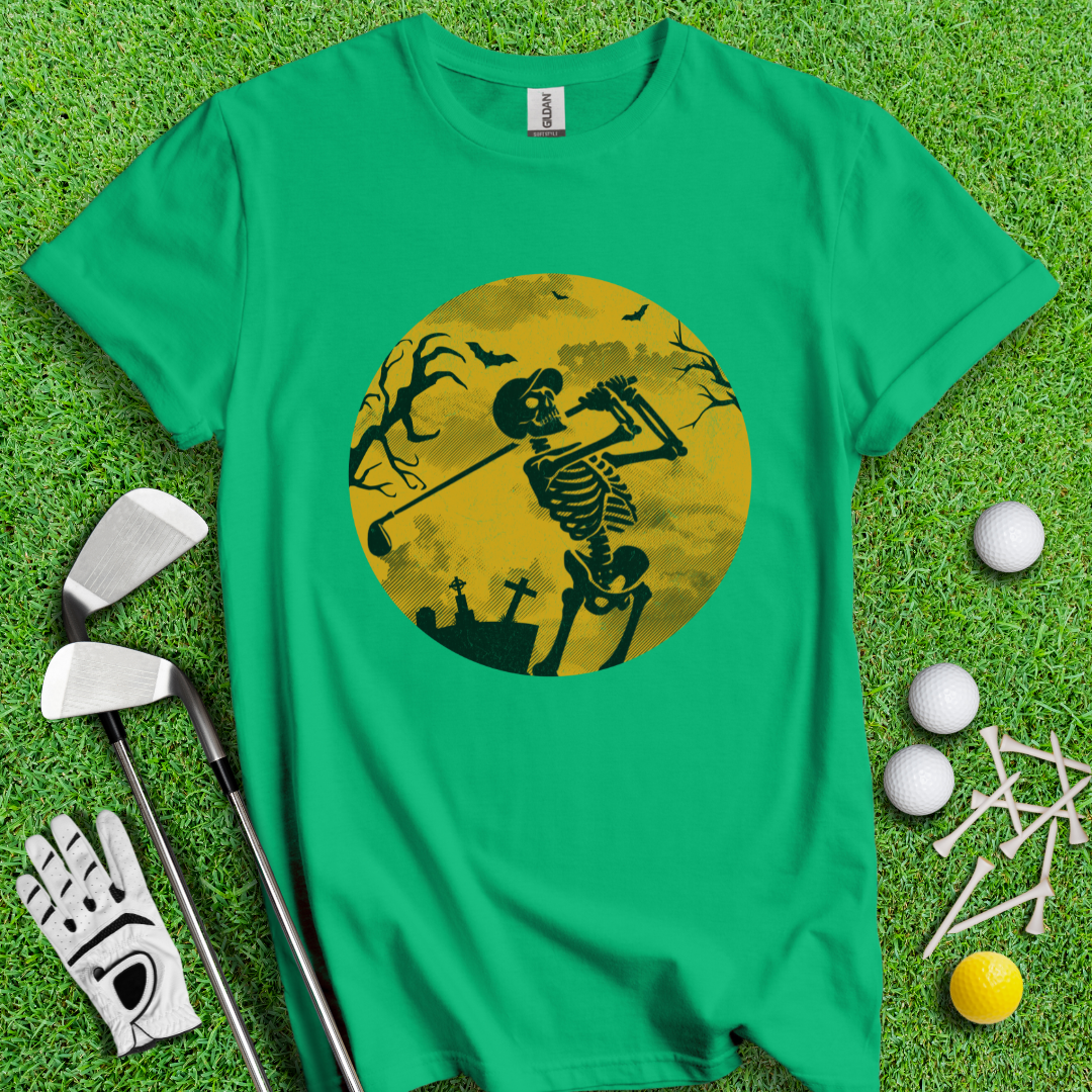 Moonlight Skeleton Golfer1 T-Shirt