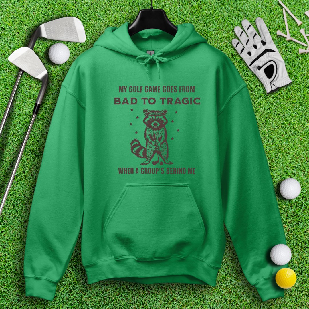 Bad to Tragic Golf Raccoon Hoodie - TeeHee Golf Gear