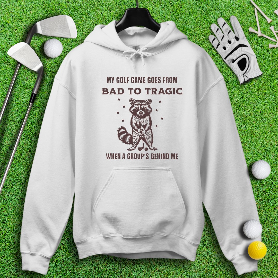 Bad to Tragic Golf Raccoon Hoodie - TeeHee Golf Gear