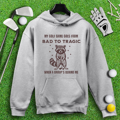 Bad to Tragic Golf Raccoon Hoodie - TeeHee Golf Gear