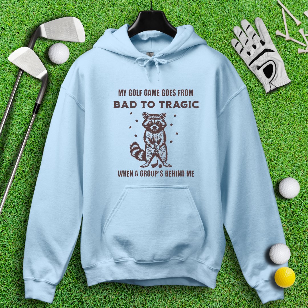 Bad to Tragic Golf Raccoon Hoodie - TeeHee Golf Gear