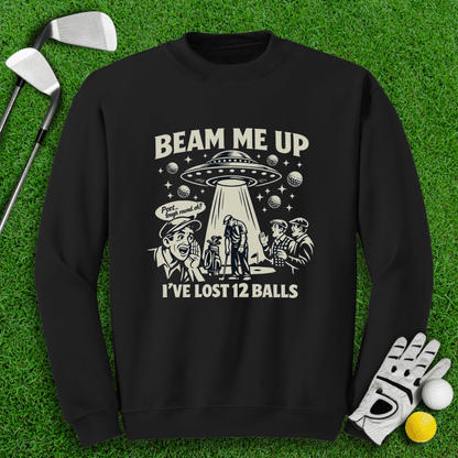 Beam Me Up UFO Golf Crewneck - TeeHee Golf Gear
