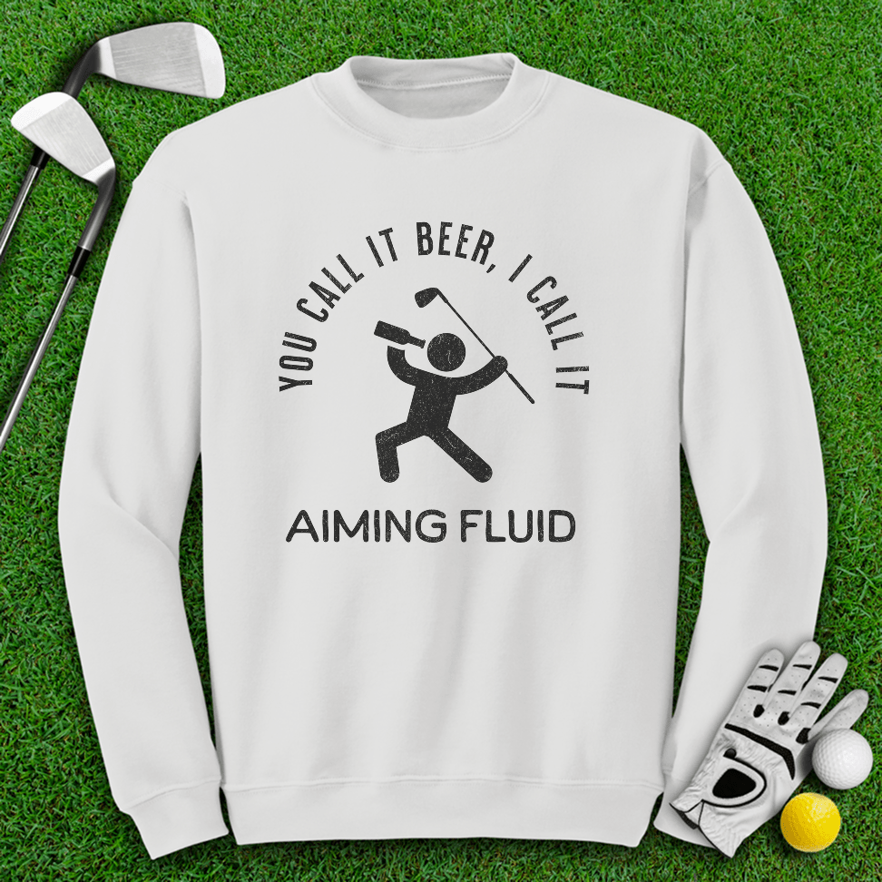 Beer AKA Aiming Fluid Crewneck - TeeHee Golf Gear