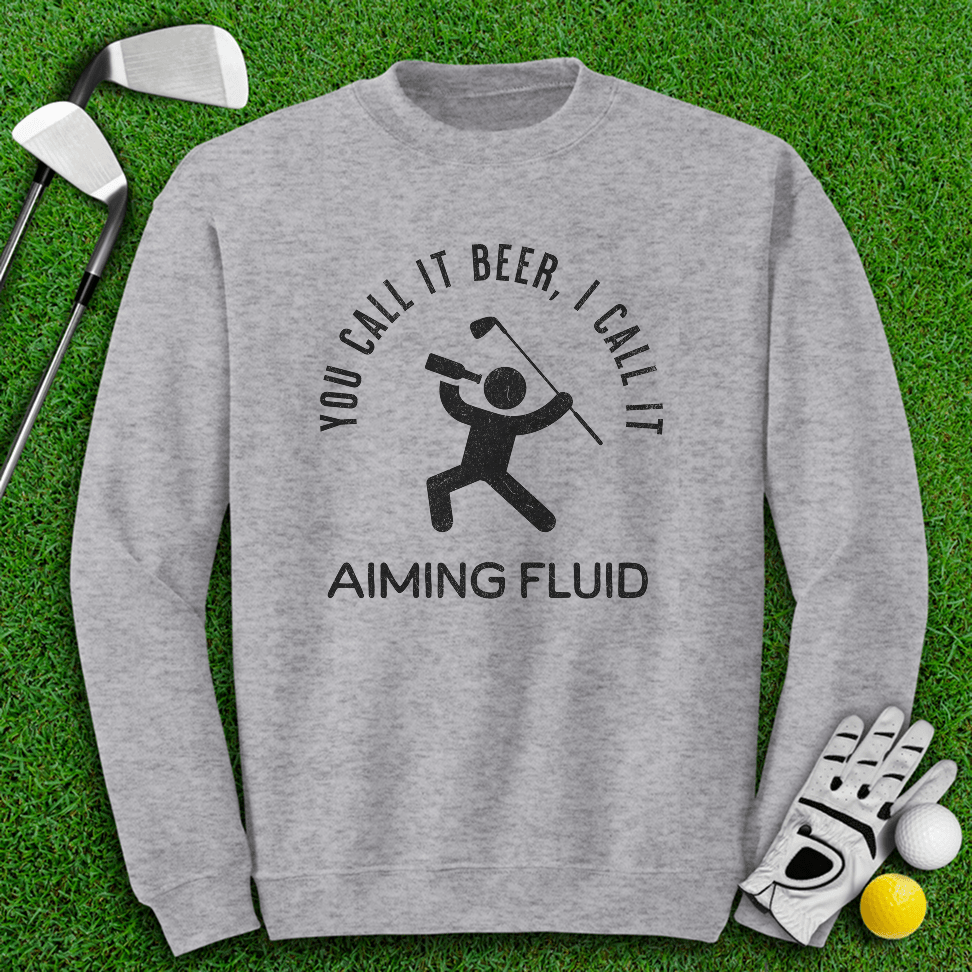 Beer AKA Aiming Fluid Crewneck - TeeHee Golf Gear