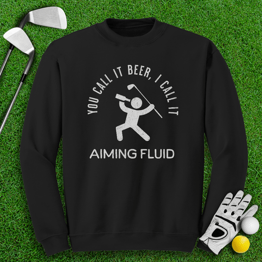 Beer AKA Aiming Fluid Crewneck - TeeHee Golf Gear