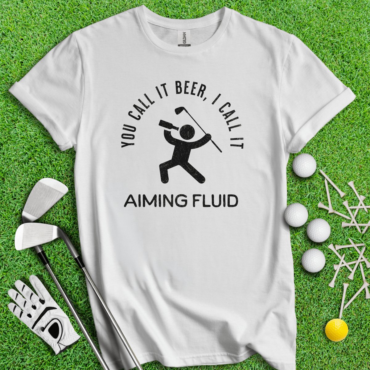 Beer AKA Aiming Fluid T - Shirt - TeeHee Golf Gear