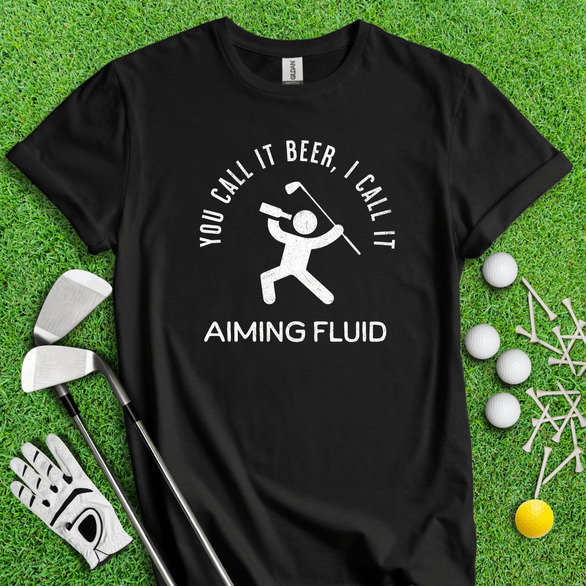 Beer AKA Aiming Fluid T - Shirt - TeeHee Golf Gear