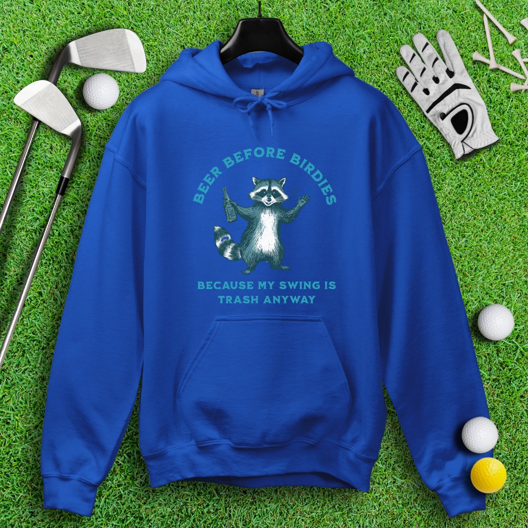 Beer Before Birdie Raccoon Hoodie - TeeHee Golf Gear