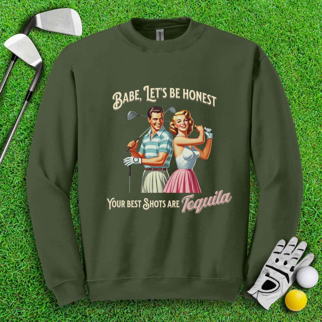 Best Shots Are Tequila Crewneck - TeeHee Golf Gear