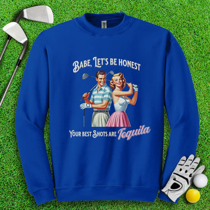 Best Shots Are Tequila Crewneck - TeeHee Golf Gear