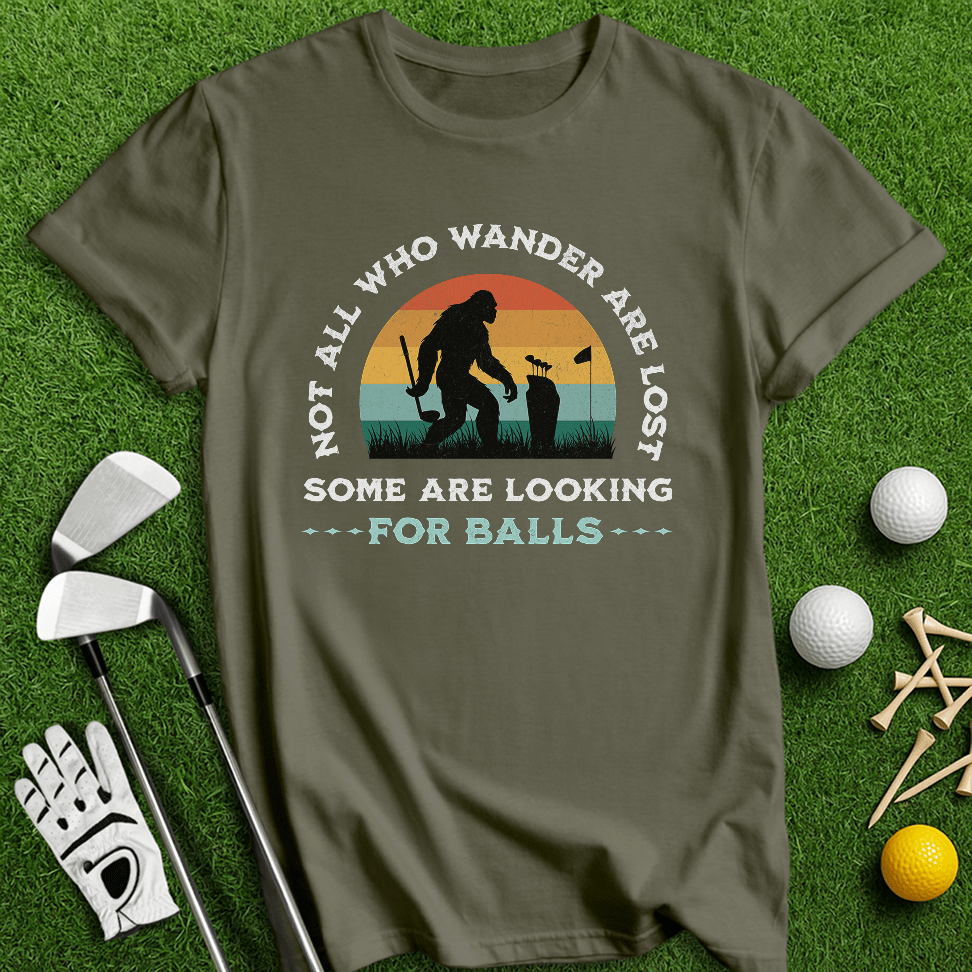 Bigfoot Golf Ball T-Shirt - TeeHee Golf Gear