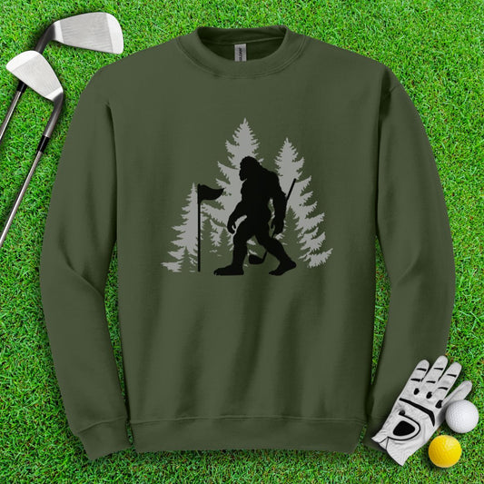 Bigfoot Golfer Crewneck - TeeHee Golf Gear