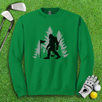 Bigfoot Golfer Crewneck - TeeHee Golf Gear