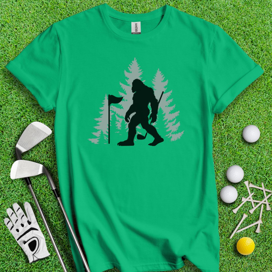 Bigfoot Golfer T-Shirt - TeeHee Golf Gear