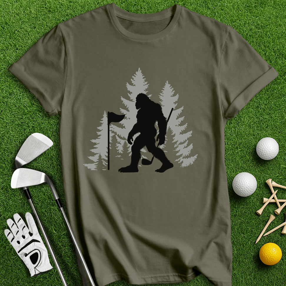 Bigfoot Golfer T-Shirt - TeeHee Golf Gear