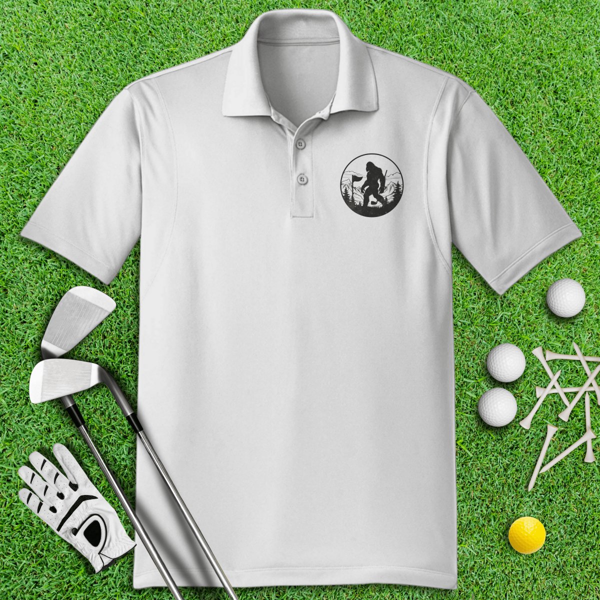 Bigfoot Wander Golf Polo Shirt - TeeHee Golf Gear