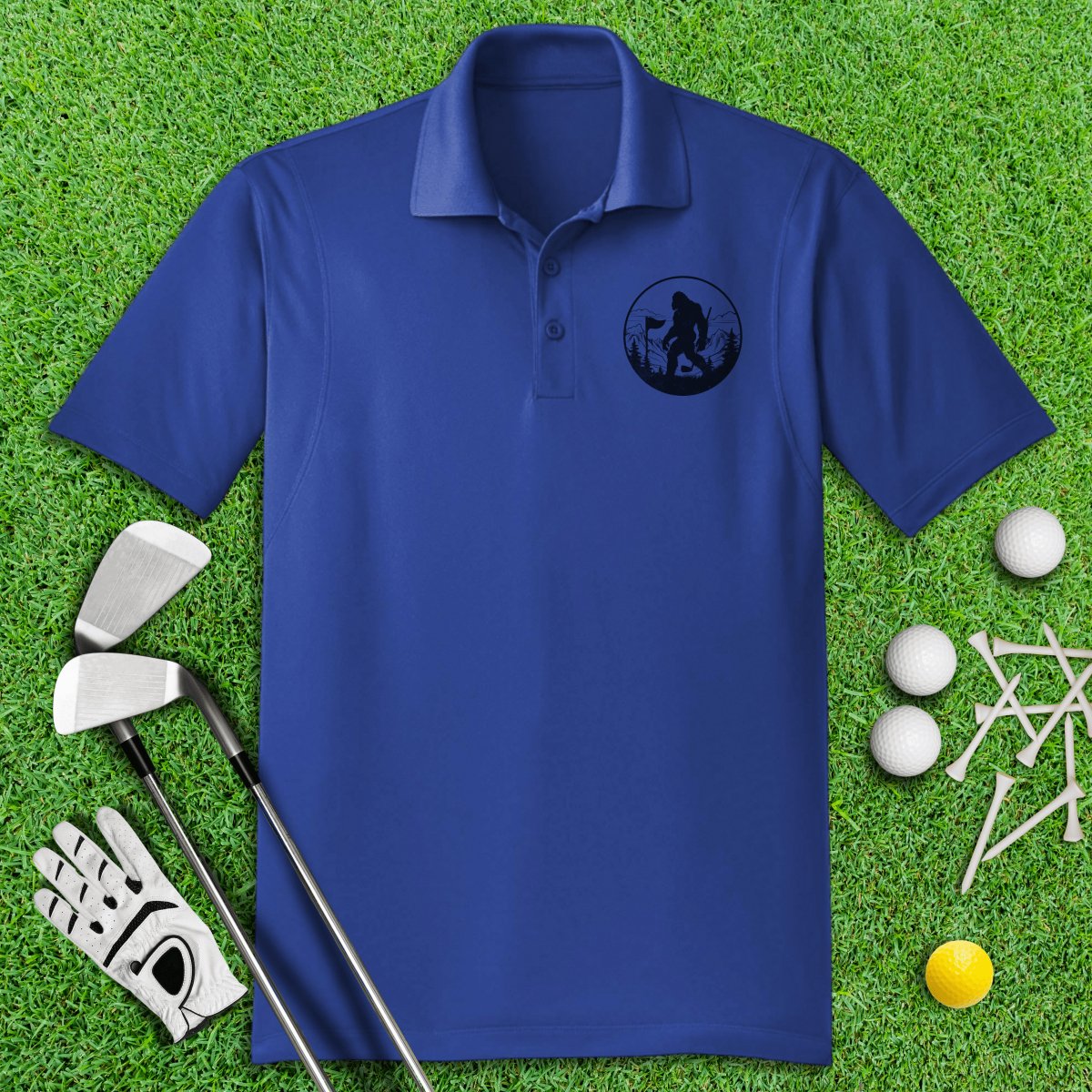 Bigfoot Wander Golf Polo Shirt - TeeHee Golf Gear