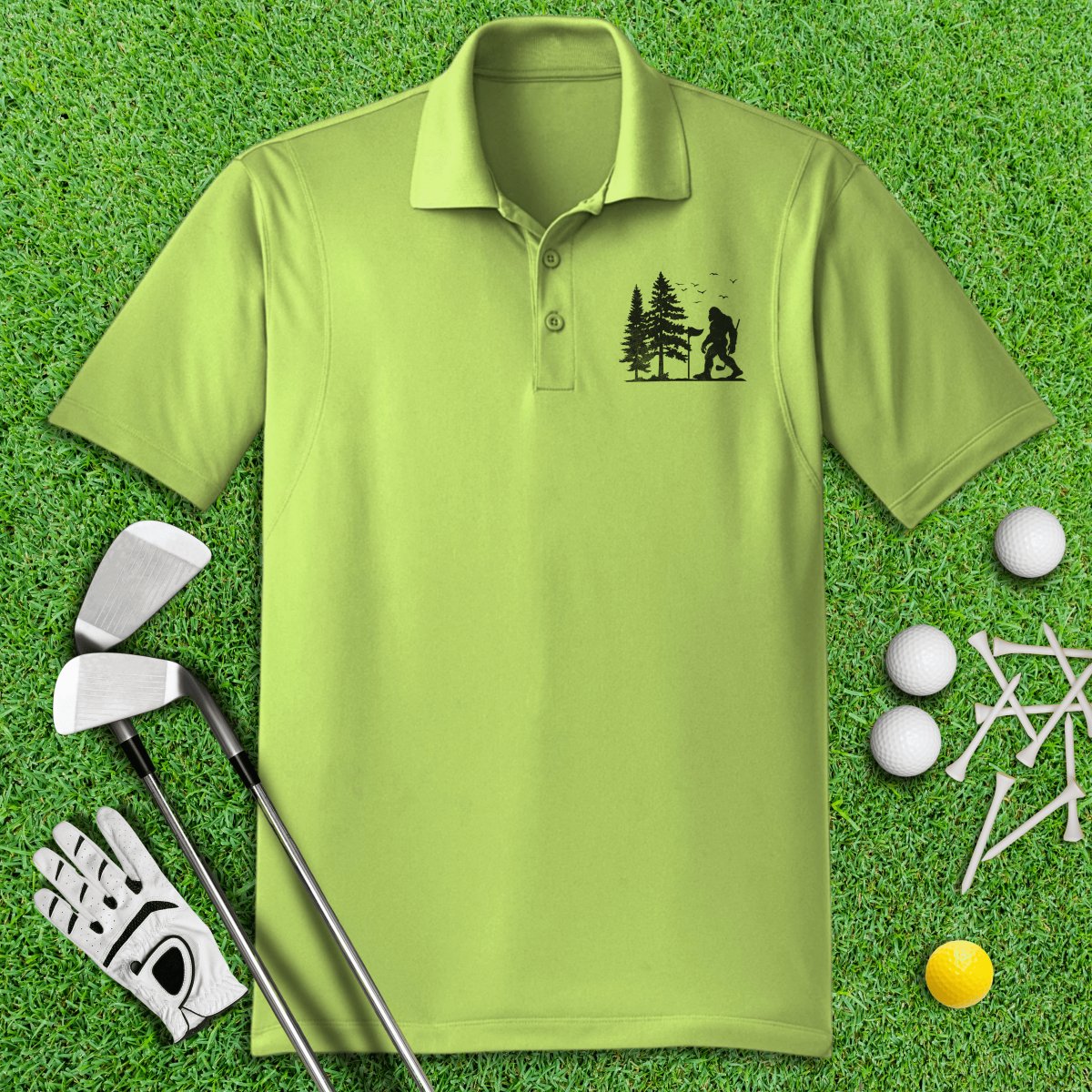 Bigfoot Wander Golf Polo Shirt - TeeHee Golf Gear