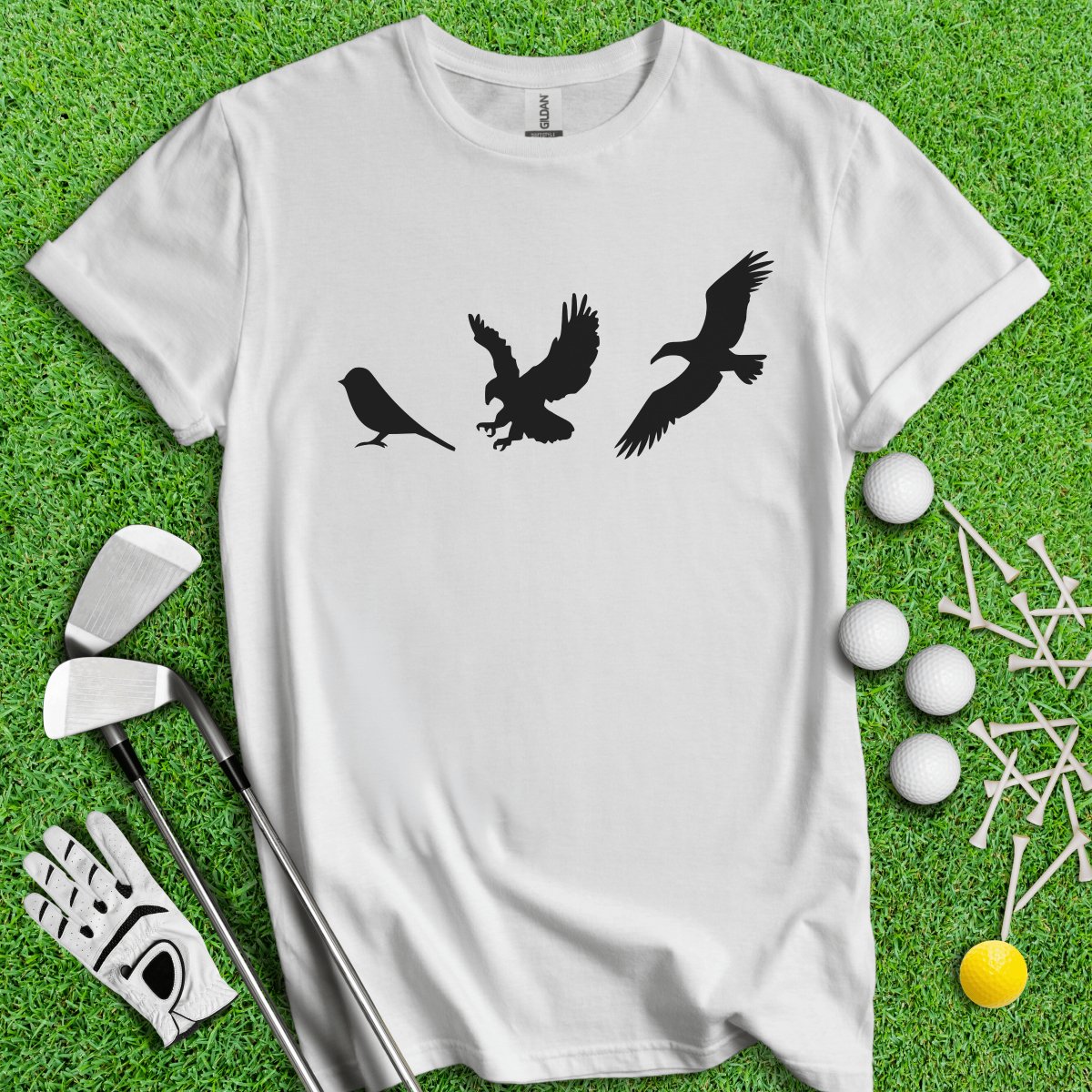 Birdie, Eagle & Albatross Icon Golf T - Shirt - TeeHee Golf Gear