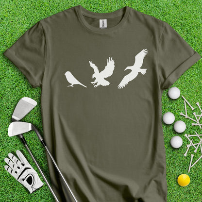 Birdie, Eagle & Albatross Icon Golf T - Shirt - TeeHee Golf Gear