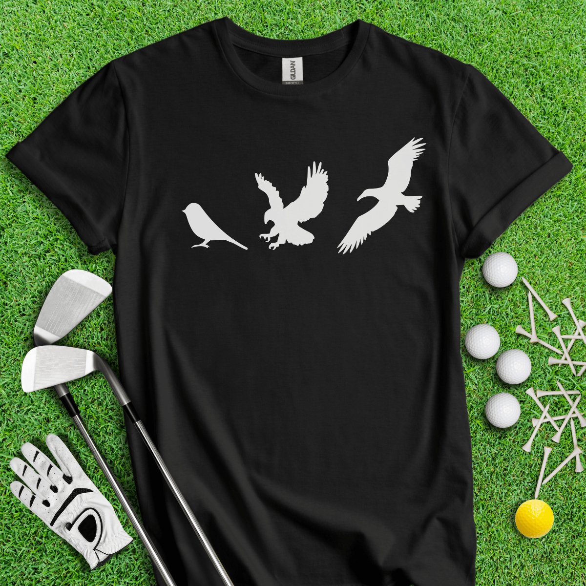 Birdie, Eagle & Albatross Icon Golf T - Shirt - TeeHee Golf Gear