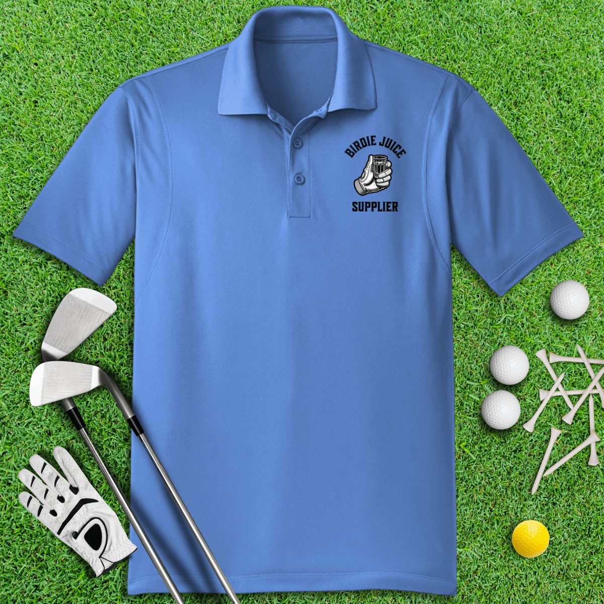 Birdie Juice Supplier Polo Shirt - TeeHee Golf Gear