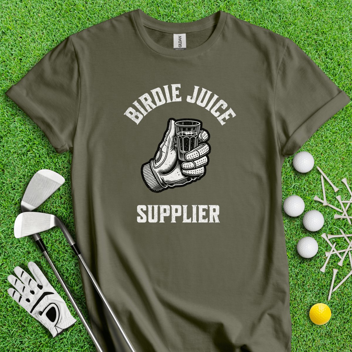 Birdie Juice Supplier T - Shirt - TeeHee Golf Gear