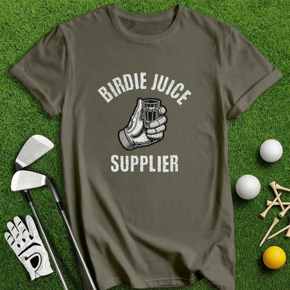 Birdie Juice Supplier T-Shirt - TeeHee Golf Gear