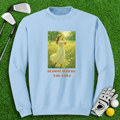 Bloom Where You Golf Crewneck - TeeHee Golf Gear