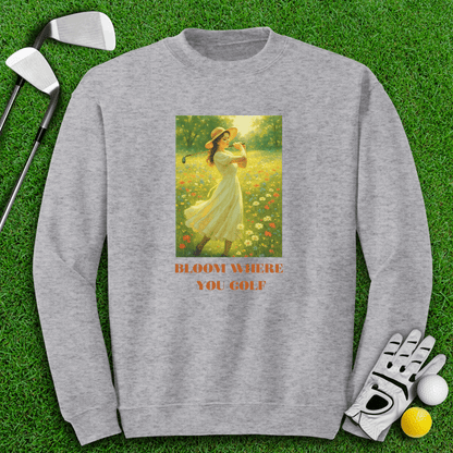 Bloom Where You Golf Crewneck - TeeHee Golf Gear