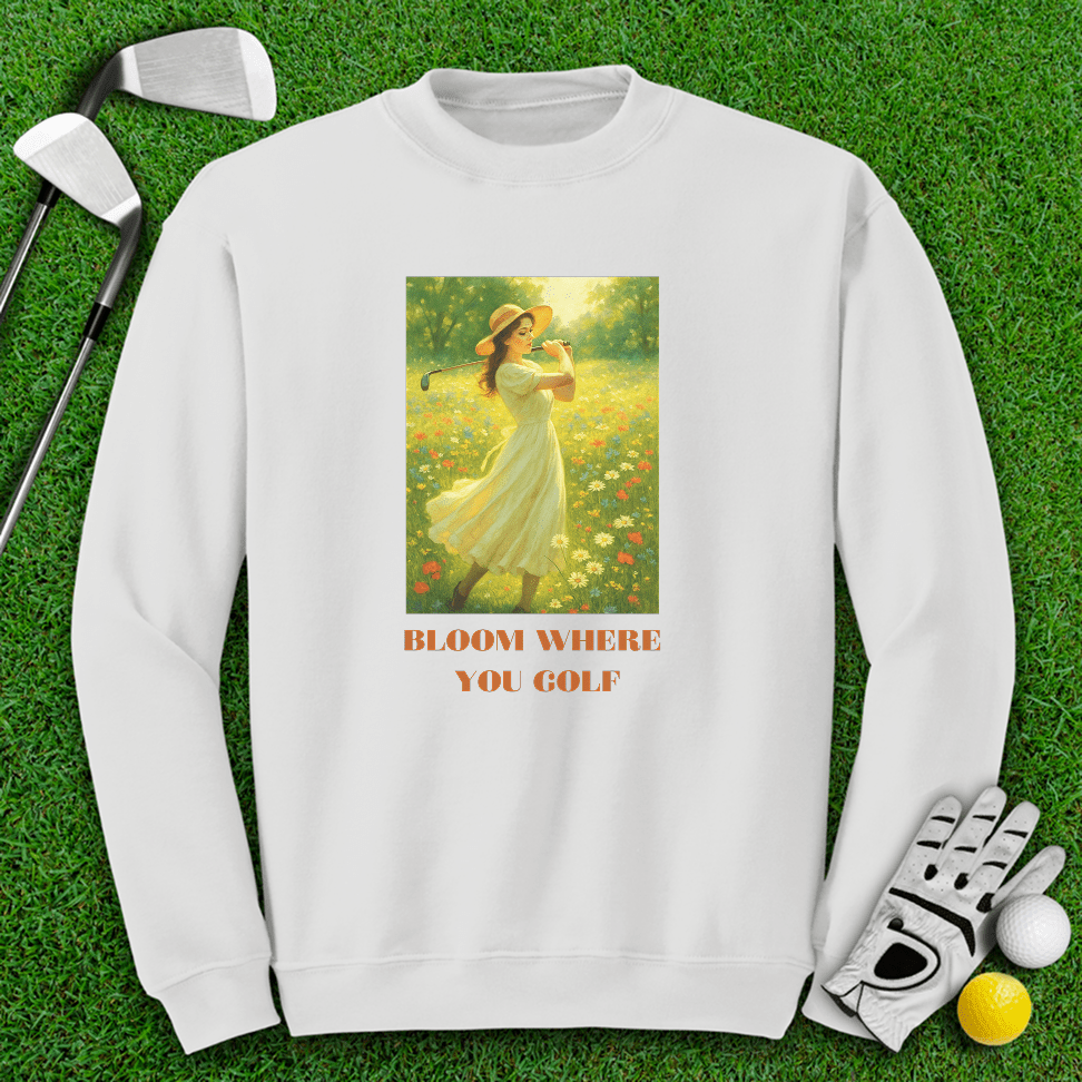 Bloom Where You Golf Crewneck - TeeHee Golf Gear