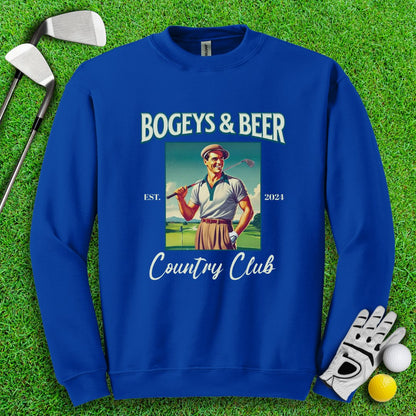 Bogeys & Beer Country Club Crewneck - TeeHee Golf Gear