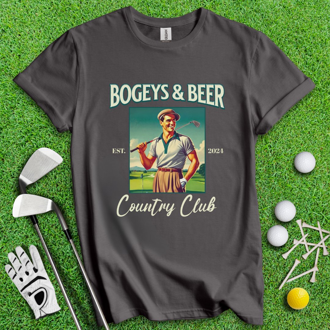 Bogeys & Beer Country Club T-Shirt - TeeHee Golf Gear