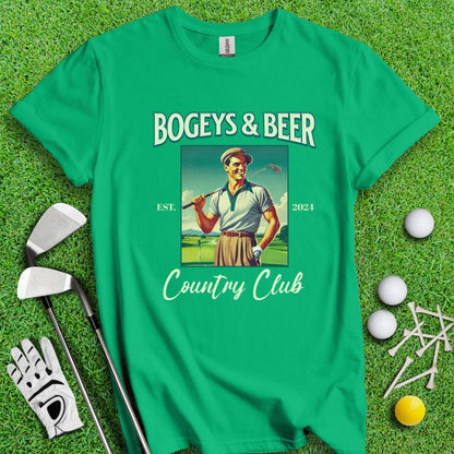 Bogeys & Beer Country Club T-Shirt - TeeHee Golf Gear