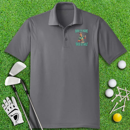 Born To Drink Polo Shirt - TeeHee Golf Gear