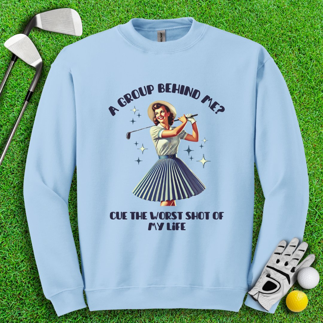 Can't Golf When Group Behind Me Crewneck - TeeHee Golf Gear