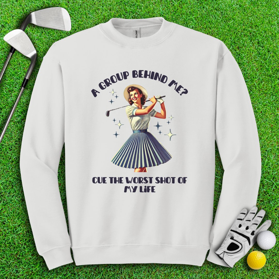 Can't Golf When Group Behind Me Crewneck - TeeHee Golf Gear