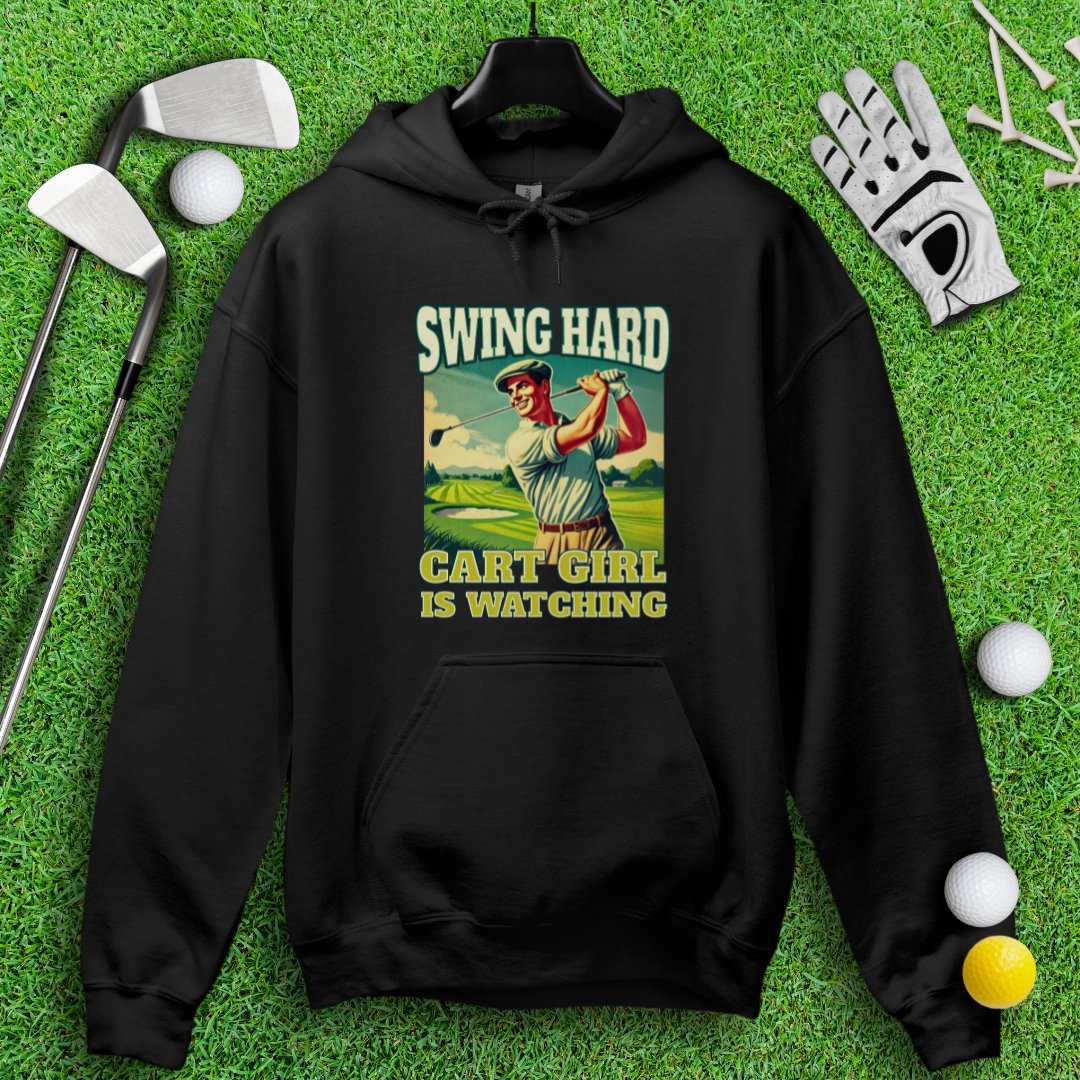 Cart Girl Is Watching Hoodie - TeeHee Golf Gear