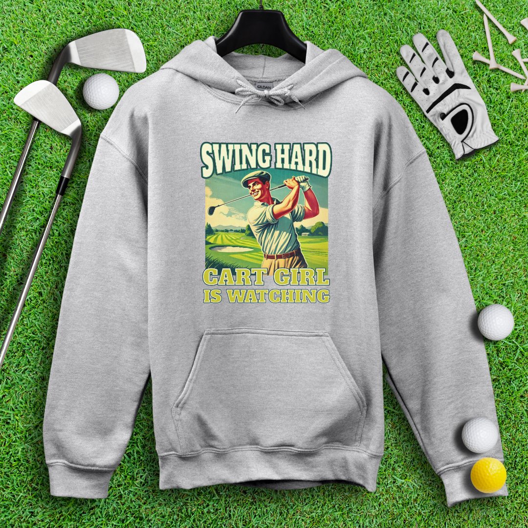 Cart Girl Is Watching Hoodie - TeeHee Golf Gear