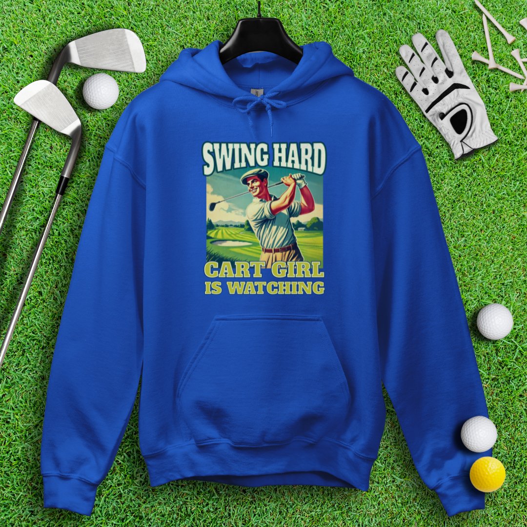 Cart Girl Is Watching Hoodie - TeeHee Golf Gear