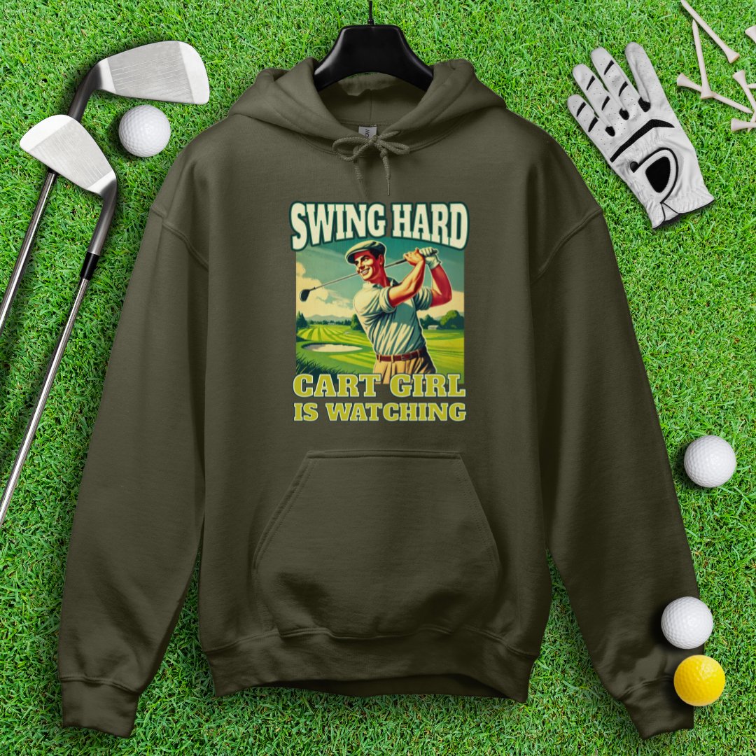 Cart Girl Is Watching Hoodie - TeeHee Golf Gear