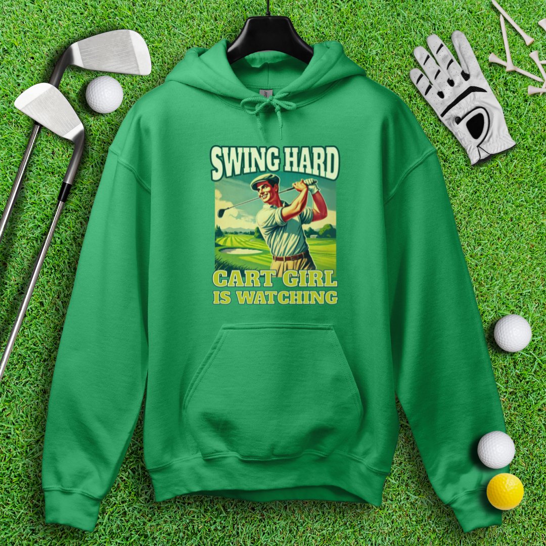 Cart Girl Is Watching Hoodie - TeeHee Golf Gear