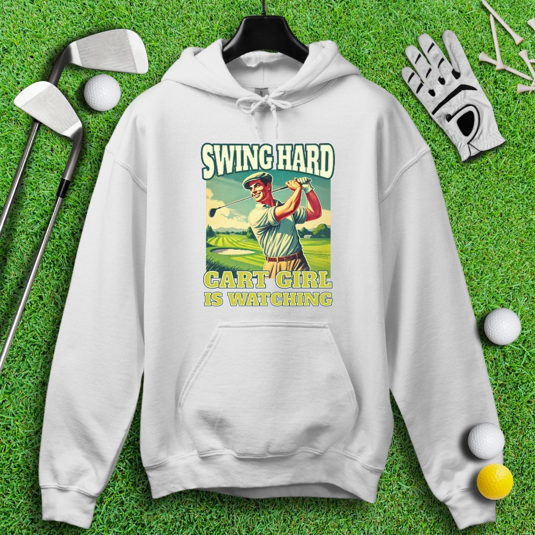 Cart Girl Is Watching Hoodie - TeeHee Golf Gear