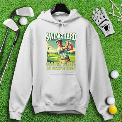 Cart Girl Is Watching Hoodie - TeeHee Golf Gear