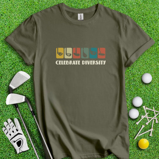 Celebrate Diversity T-Shirt - TeeHee Golf Gear