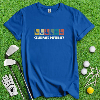 Celebrate Diversity T-Shirt - TeeHee Golf Gear