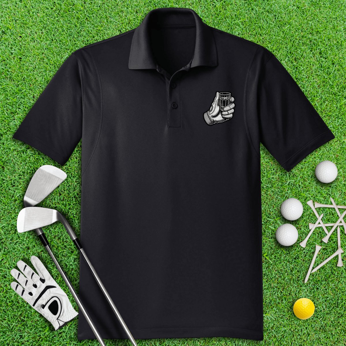 Cheers For Birdie Juice Polo Shirt - TeeHee Golf Gear