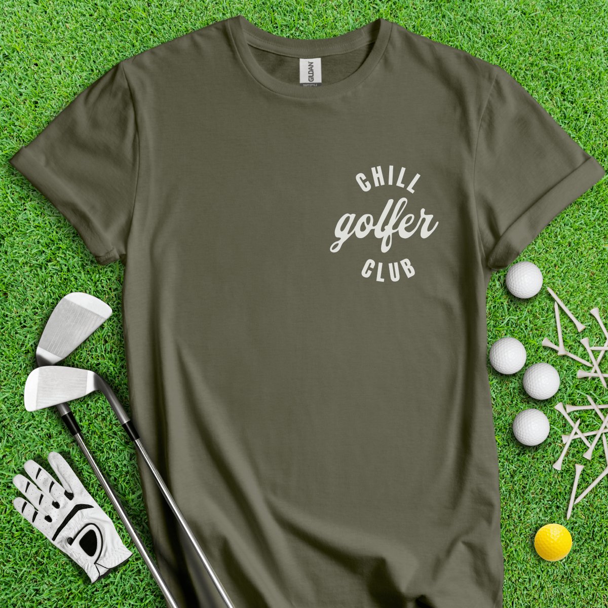 Chill Golf Club Golf T - Shirt - TeeHee Golf Gear